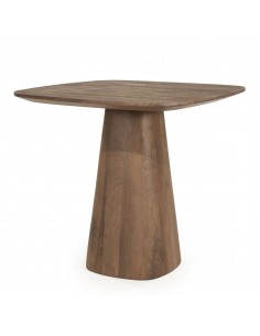 Firkantet firekantet kvadratisk lille spisebord i træ brun