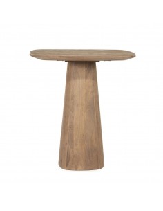 Firkantet firekantet kvadratisk lille barbord i træ brun 2