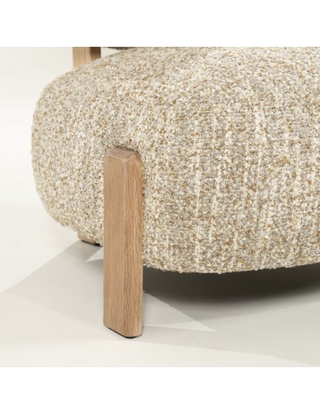 lænestol loungestol eg egetræ træ moderne nordisk design skandinavisk boucle stof