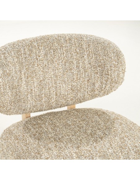 lænestol loungestol eg egetræ træ moderne nordisk design skandinavisk boucle stof
