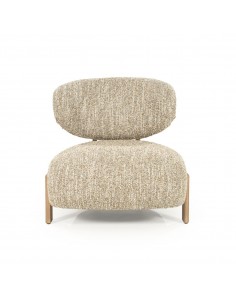 lænestol loungestol eg egetræ træ moderne nordisk design skandinavisk boucle stof 2