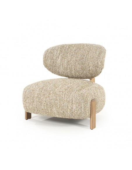 lænestol loungestol eg egetræ træ moderne nordisk design skandinavisk boucle stof