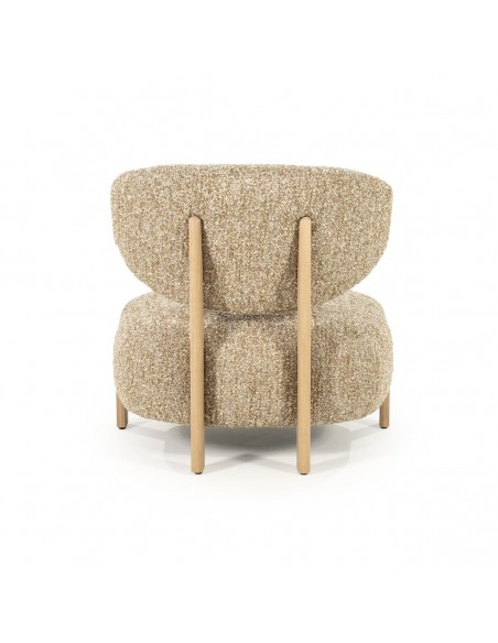 lænestol loungestol eg egetræ træ moderne nordisk design skandinavisk boucle stof