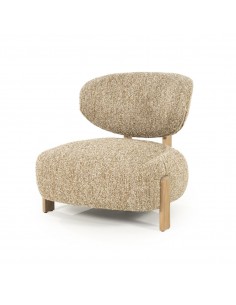 lænestol loungestol eg egetræ træ moderne nordisk design skandinavisk boucle stof