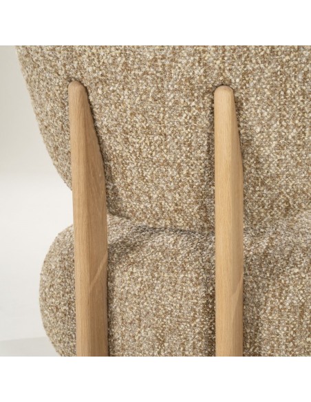 lænestol loungestol eg egetræ træ moderne nordisk design skandinavisk boucle stof