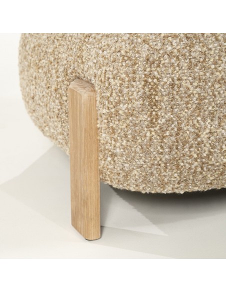 lænestol loungestol eg egetræ træ moderne nordisk design skandinavisk boucle stof