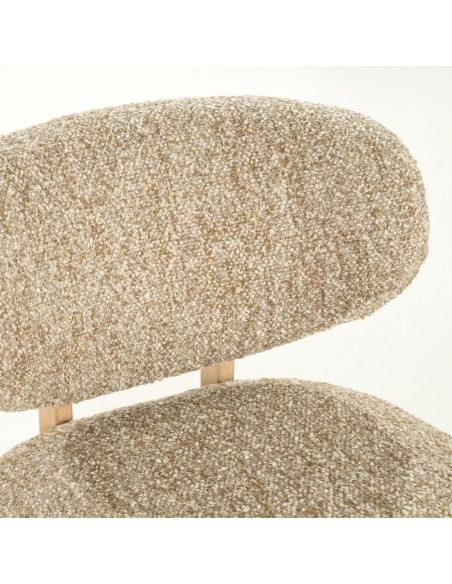 lænestol loungestol eg egetræ træ moderne nordisk design skandinavisk boucle stof