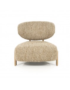 lænestol loungestol eg egetræ træ moderne nordisk design skandinavisk boucle stof 2