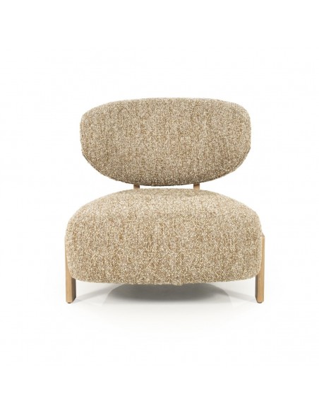 lænestol loungestol eg egetræ træ moderne nordisk design skandinavisk boucle stof