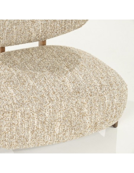 lænestol loungestol eg egetræ træ moderne nordisk design skandinavisk boucle stof