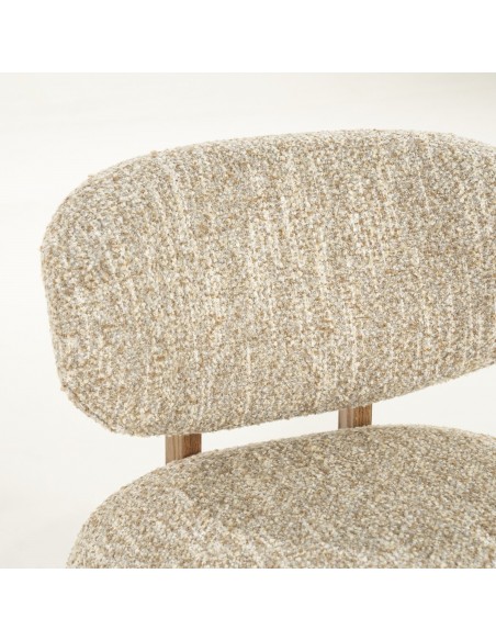 lænestol loungestol eg egetræ træ moderne nordisk design skandinavisk boucle stof