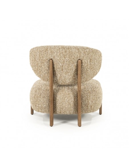 lænestol loungestol eg egetræ træ moderne nordisk design skandinavisk boucle stof