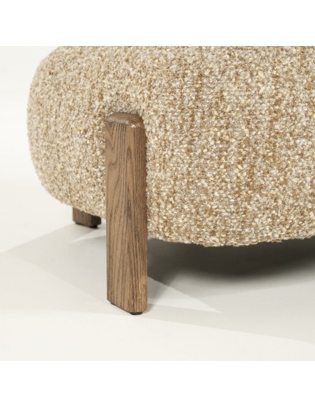 lænestol loungestol eg egetræ træ moderne nordisk design skandinavisk boucle stof