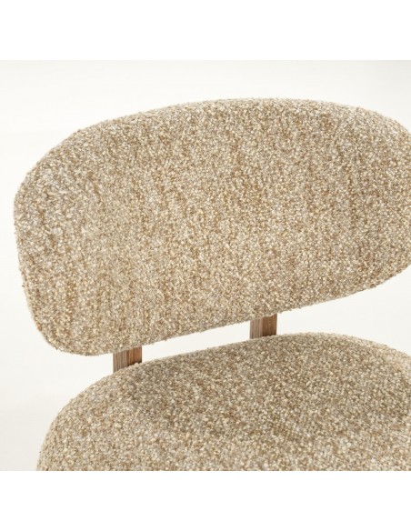 lænestol loungestol eg egetræ træ moderne nordisk design skandinavisk boucle stof