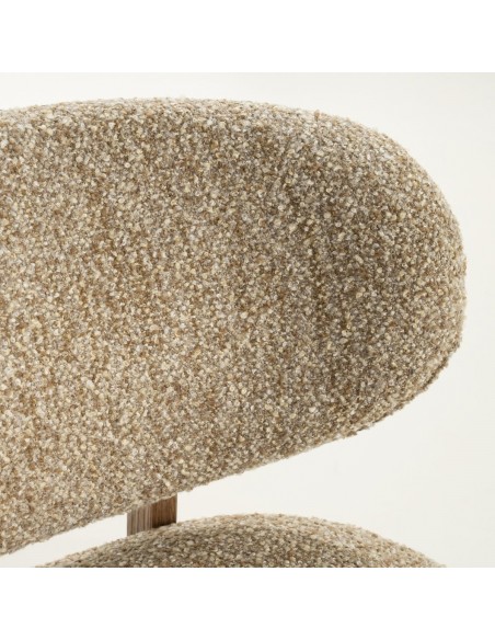 lænestol loungestol eg egetræ træ moderne nordisk design skandinavisk boucle stof