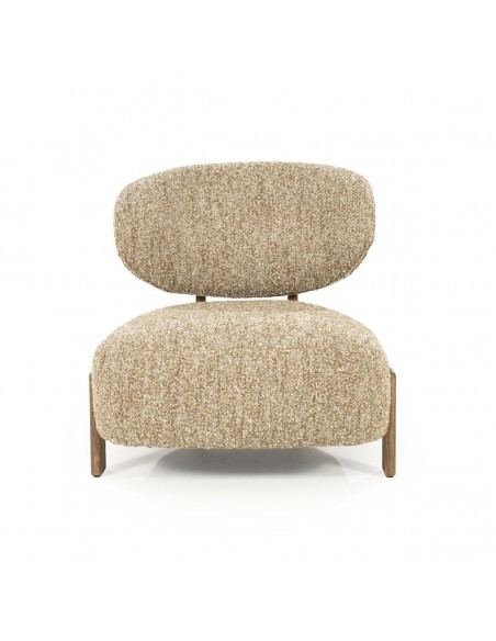 lænestol loungestol eg egetræ træ moderne nordisk design skandinavisk boucle stof