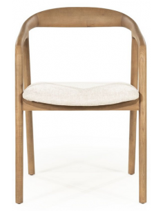 spisebordsstol med armlæn træ brun skandinavisk dansk 2