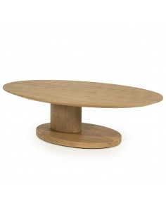 ovalt sofabord moderne design træ