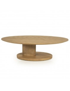 ovalt sofabord moderne design træ 2