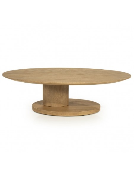 ovalt sofabord moderne design træ