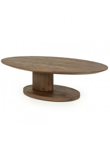 ovalt sofabord moderne design træ