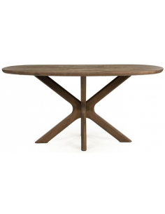 ovalt spisebord træ ovale moderne design