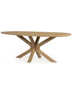 ovalt spisebord træ ovale moderne design 2