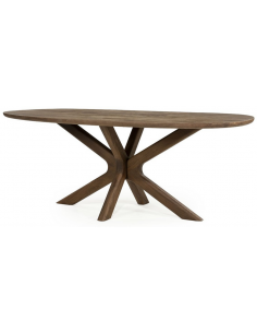 ovalt spisebord træ ovale moderne design 2