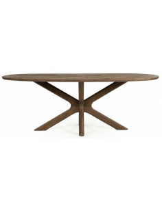 ovalt spisebord træ ovale moderne design