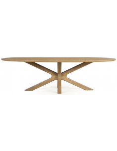 ovalt spisebord træ ovale moderne design