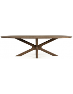 ovalt spisebord træ ovale moderne design