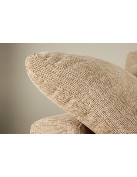 chaiselongsofa chaiselong sofa moderne design stof beige sand lys