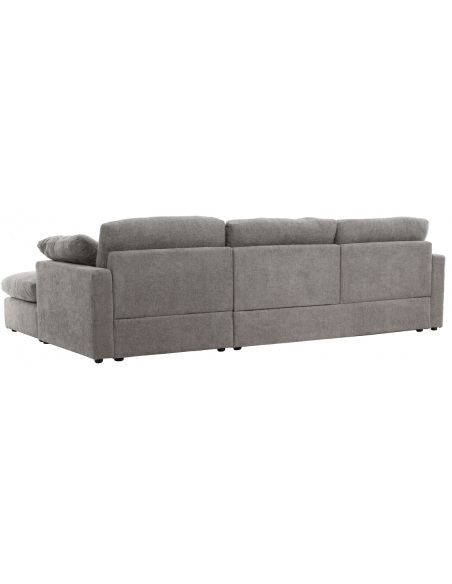 chaiselongsofa chaiselong sofa moderne design stof grå mørkegrå