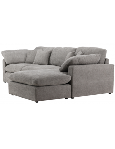 chaiselongsofa chaiselong sofa moderne design stof grå mørkegrå 2