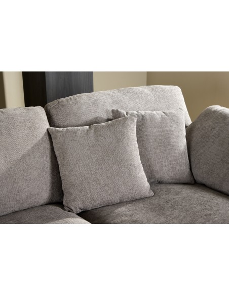 chaiselongsofa chaiselong sofa moderne design stof grå mørkegrå