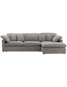 chaiselongsofa chaiselong sofa moderne design stof grå mørkegrå