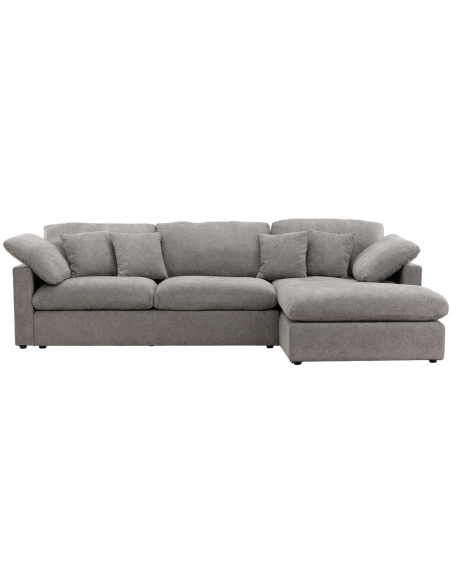 chaiselongsofa chaiselong sofa moderne design stof grå mørkegrå