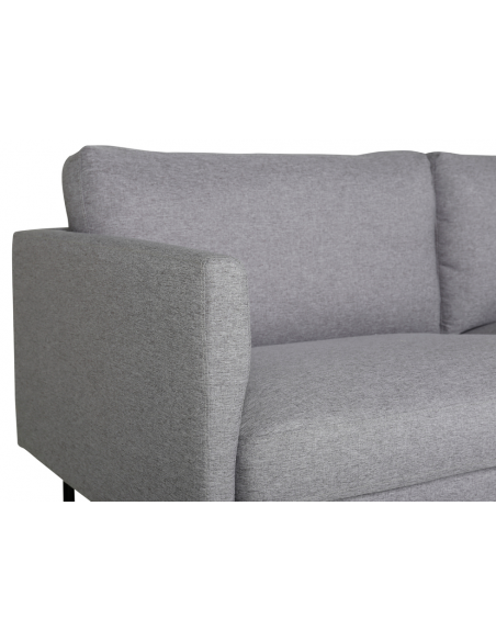 sofa 2 personer modulsofa moduler moderne design stof grå