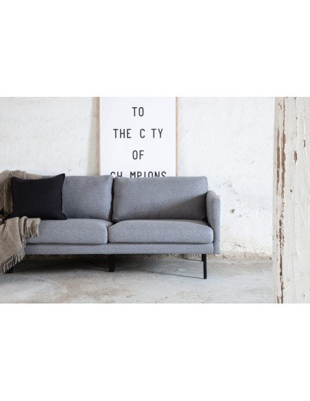 sofa 3 personer modulsofa moduler moderne design stof grå