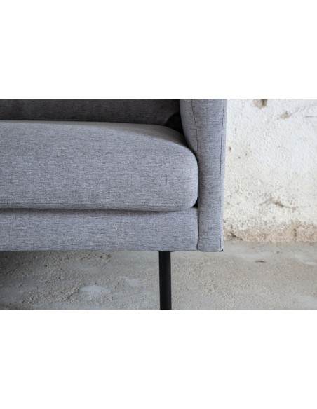 sofa 3 personer modulsofa moduler moderne design stof grå