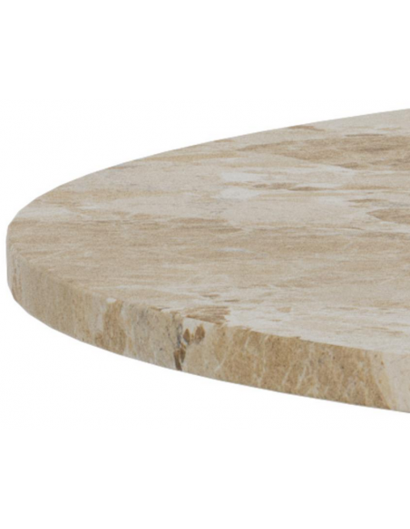 rundt spisebord marmor