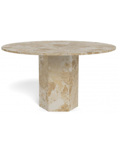 rundt spisebord marmor 2