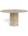 Nax rundt spisebord i marmor Ø130 cm - Beige latté