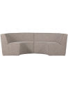 EUROPA Buet spisebænk i polyester 262 x 131 cm - Meleret sand