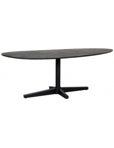 organisk spisebord træ moderne design sort 2