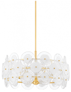 lysekrone loftlampe moderne design spisebord messing