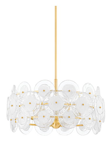 lysekrone loftlampe moderne design spisebord messing
