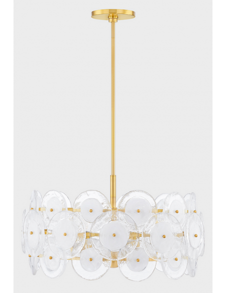 lysekrone loftlampe moderne design spisebord messing