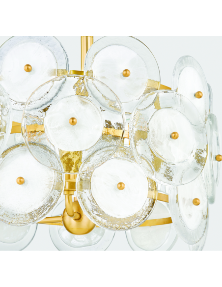lysekrone loftlampe moderne design spisebord messing