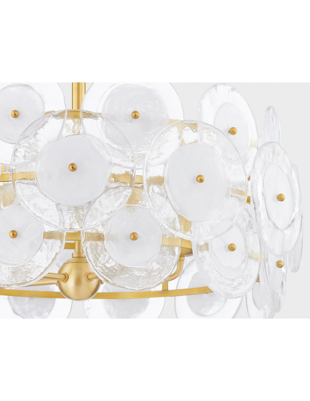lysekrone loftlampe moderne design spisebord messing